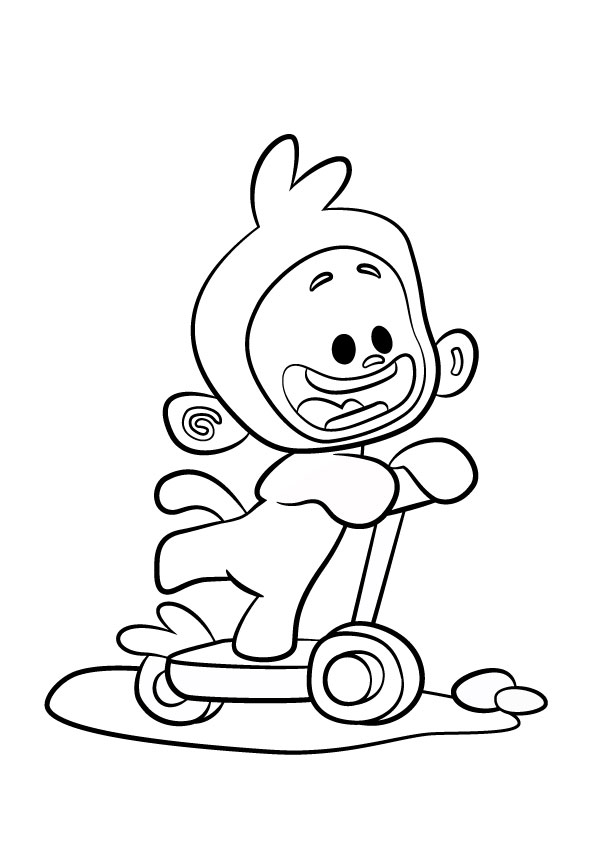 Black and white image for colouring